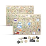 Early Learning Colorful 3 in 1 Haroof e Tahaji Wooden Puzzle Board for Kids