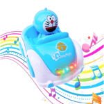 Cute Doraemon Speed Car 3D Light and Sound Cartoon Character toy