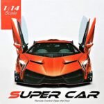 RC Super Car 3688-K12A R/C Rechargeable Open Door Orange Lamborghini Veneno
