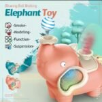 Ball Blowing Elephant Toy With Music ,Light And 2 Gear Speed