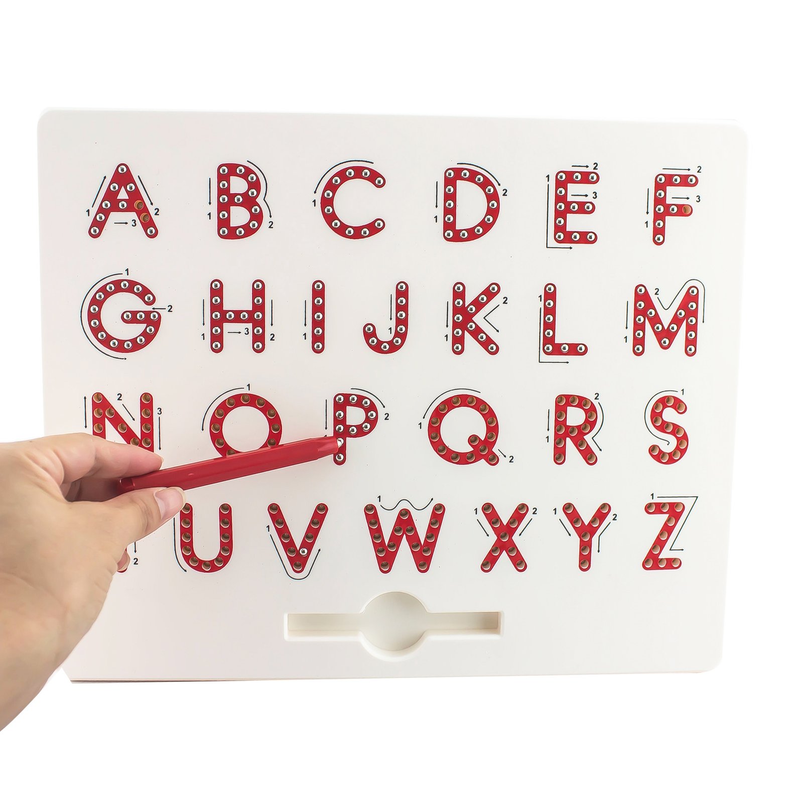 9DbMMagnetic-Tablet-Drawing-Board-Pad-Toy-Bead-Magnet-Stylus-Pen-26-Alphabet-Numbers-Writing-Memo-Board