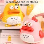 Cute Duck Cartoon Shape Interactive Money-Saving Piggy Bank For Kids