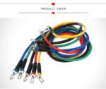 Pack Of 5 Fitness Gym Equipment Workout Elastic Resistance Bands Training For Exercise Pull Rope