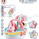 Ice-Cream Trolley Truck Bunny Ice Cream Basket With Music And Lights Toy