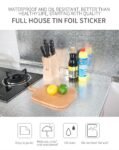40 X 200cm Kitchen Oil-Proof Waterproof Stickers Aluminum Self Adhesive Wall Sticker DIY Wallpaper