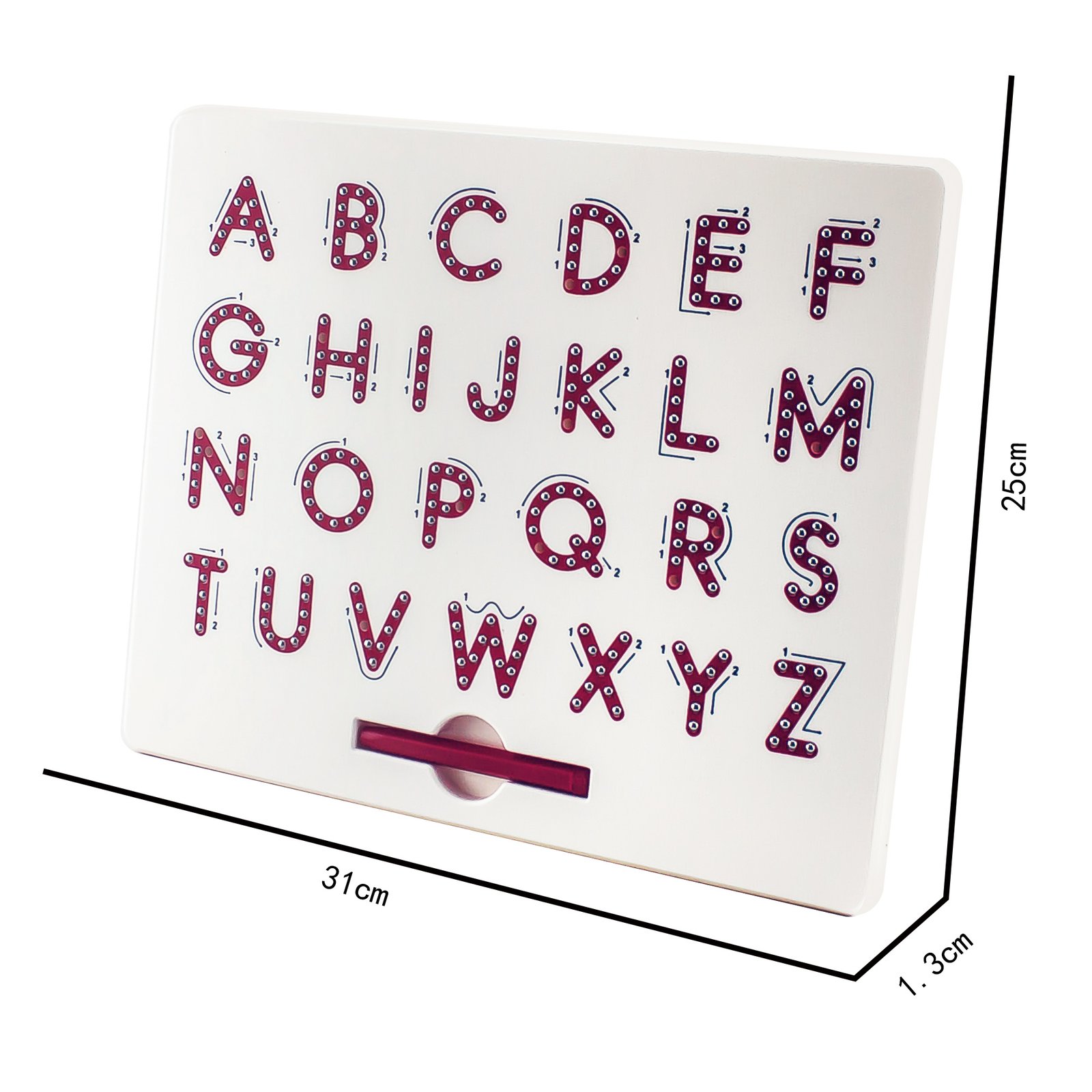 WihAMagnetic-Tablet-Drawing-Board-Pad-Toy-Bead-Magnet-Stylus-Pen-26-Alphabet-Numbers-Writing-Memo-Board