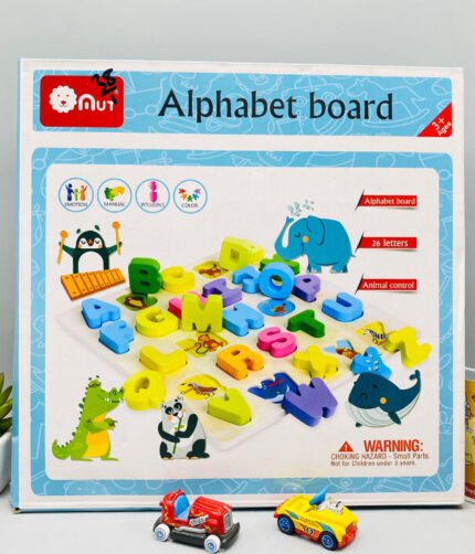 26 Letters Alphabetic Learning Board Puzzle With Animal Control For Kids