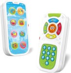 Baby Musical TV Remote Control And Smart Phone Toy With Light And Sounds Early Learning Toy
