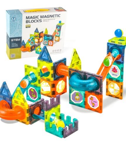 66Pcs Magnetic Educational Safe Plastic Building Blocks For Kids Colorful Magnetic Toys Set