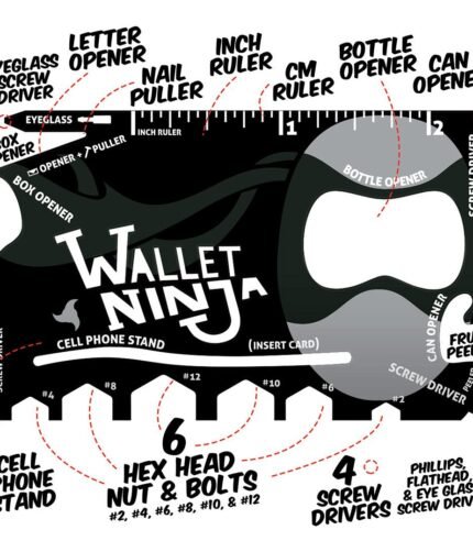 Ninja 18 In 1 Multi-Purpose Tool Pocket Hand Tools Camping Tool