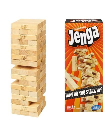 Classic Jenga Wooden Stacking Tower Board Game For Kids
