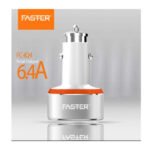 Intelligent 6.4A 35W Turbo Car Charger With LED Ring Light Over Heating, Current Protection Etc