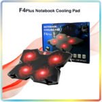 F4 Plus Notebook Cooling Pad Ultimate Cooling Power With Silent Operation And Vibrant LED Effects
