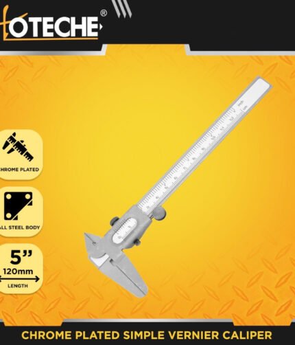 Hot eche 5"/120mm Chrome Plated Simple Vernier Caliper