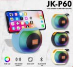 JK-P60 Portable Hi-Fi Bluetooth Speaker with Dynamic RGB LED Lights and Powerful Bass