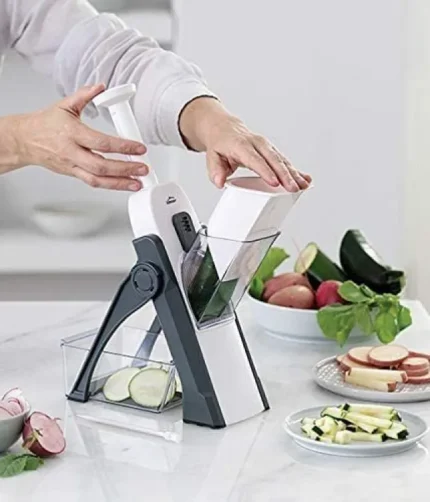 5 in 1 Mandoline Vegetable Slicer Food Chopper, Vegetable Cutter, Quick Fruit Dicer high quality (Random color)
