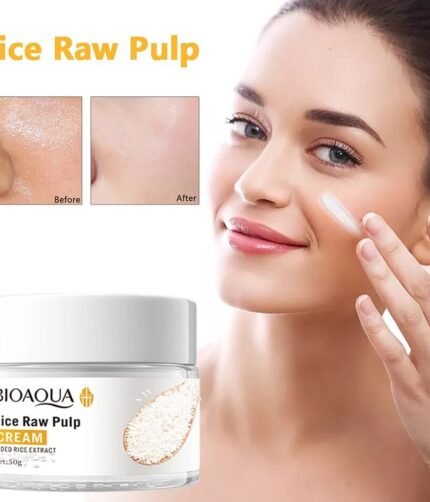 BIOAQUA Rice Raw Pulp Facial Cream - Moisturizing Face Cream 50g
