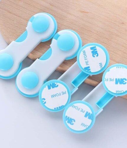 1 Pc - Children Kid Drawer Lock Baby safe Angle Sliding Door Plastic Child safety locks products ( random color )