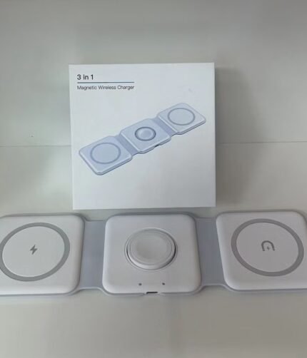 15W 3 in 1 Magnetic Wireless Charger Phone Induction Fast Charging Stand for Phone