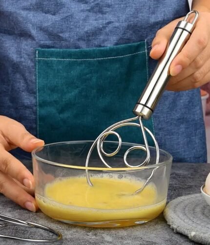 Manual Non Stick Steel Flour Cream  Mixer Beater | Dough Whisk Mixer, Kitchen Baking Blender Tool