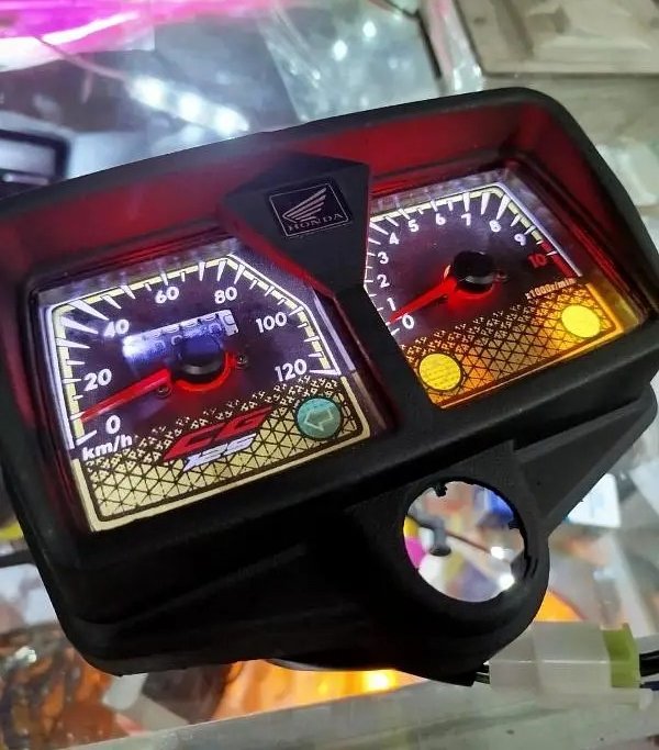 Speedometer for CG 125 Motorcycle | Honda 125cc Bikes With Meter Colour Lights (Complete meter with box)