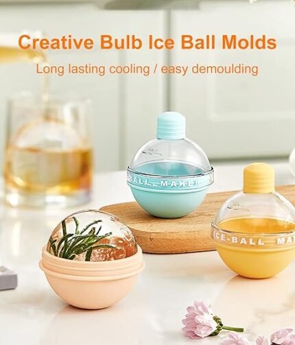 Bulb Ice Cube Hockey Mold Silicone Ice Maker Ball tray  (Random color)