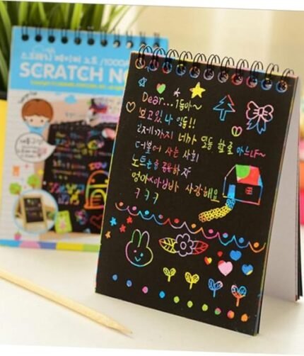 Scratch Note Pad -   Rainbow Drawing Draft Books for Children (random book)