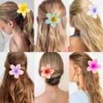 Pack of 3 - Flower Hair Clip Colorful Hair Band For girls & Women