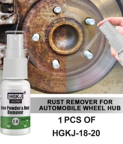 HGKJ-18-30ml Car Paint Wheel Iron Powder Rust Remover Car Logo Rust Spray Cleaner Repair Refurbising Accessories