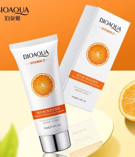 Vitamin C Cleanser BIOAQUA Vitamin C Moisturizing Cleanser Deep Cleansing Rejuvenation Cleanser 100g