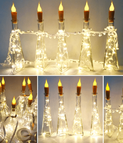 ( Cork ) Led Candle ( bottle not  include)