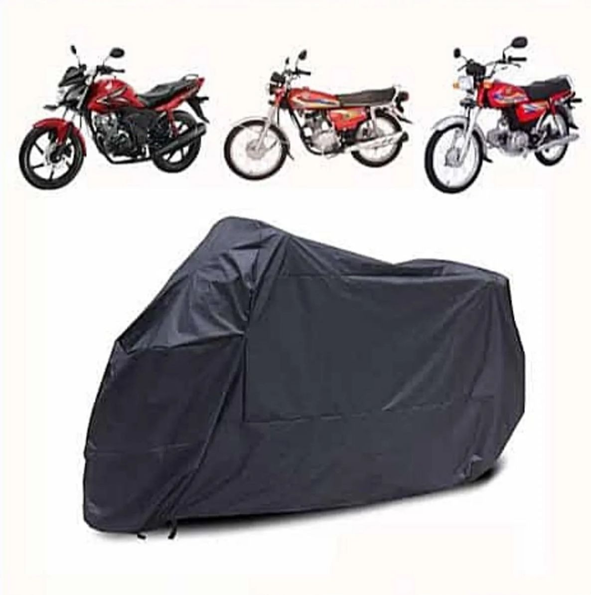 Bike Cover Dust Proof Universal 70 and 125 Scratch & Rust Proof Cover ( Random Color )