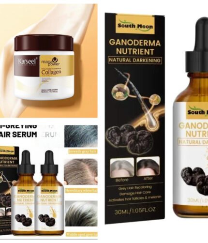 Karseell Hair Mask +Darkening Serum For Your Hair Care Collagen Treatment Cream – Argan Oil