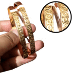Gold Dotted Circle Bangle Bracelet Kara | bracelet Dotted Circle Motif for women girls | women Jewelry | Women Fashion