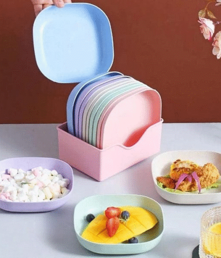 10Pcs Creative Snack Plates/ Spit Bone Dish Set