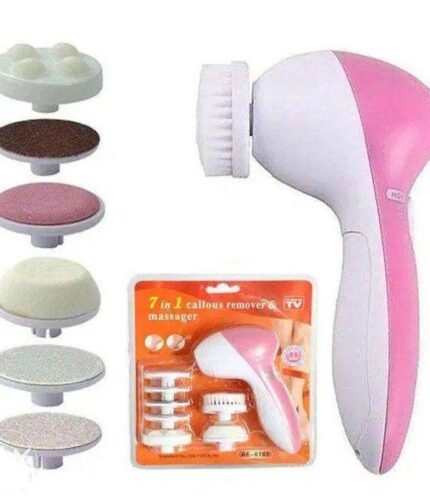 7 in 1 Facial Electric Cleanser and Massager, Face Massager Machine, Skin Electric Cleanser, Scrub Beauty Device Scrubber, Beauty Care Brush for Removing Blackhead Exfoliating and Massaging, Beauty Tool Device