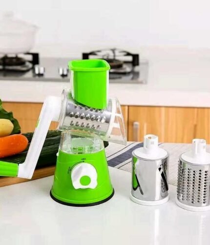 (NW00047) 2 in 1 Multifunctional Manual Vegetable TABLE TOP DRUM  Cutter Slicer(random color )
