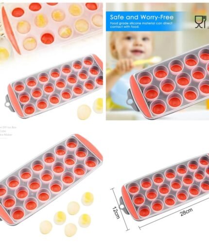 Popup ice cube tray Silicone Mould Jelly Shots/Chocolate (Random Color)