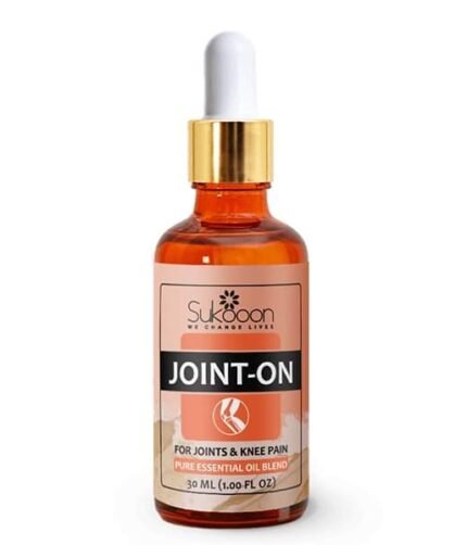 Sukoon Joint On Essential Oil Blend For Pain In Joints, Back Pain, Arthritis Pain, Knee Pain, Tennis Elbow, Strains And Sprains (30ml)