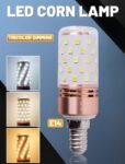 E14 LED Corn Light Lamp Bulb | 3 in 1 light modes Chandelier, Candle LED Light For Home & Decoration - 12W/16W