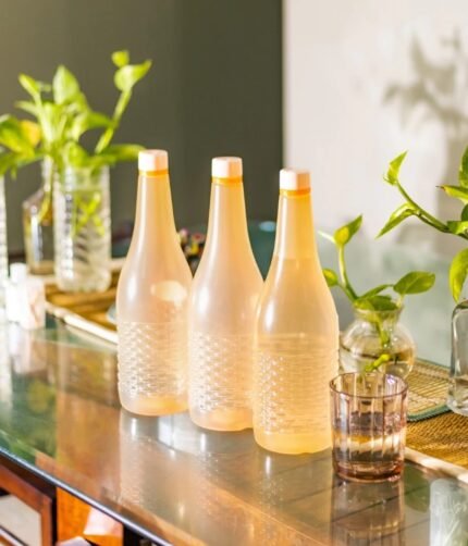 Pack Of 4 Plastic Jumbo Water Bottles (random color) 1.2 Ltr Each