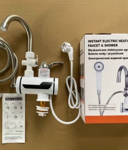 (with  shower) Electric Hot Water Heater Faucet Kitchen Instant Heating Tap Water