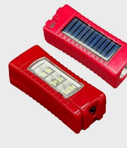 LED Light Solar and Electric Rechargeable Emergency Battery and Torch Light