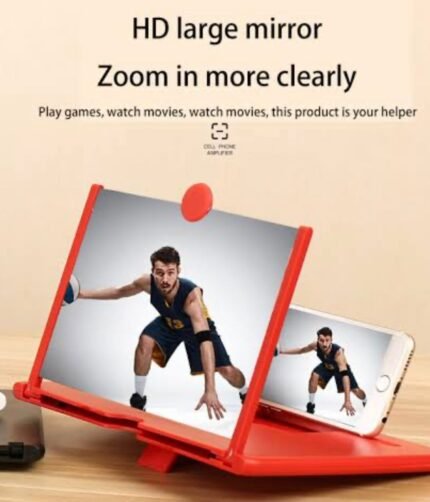 Universal Mobile Phone Screen Magnifier Stick Holder 3D HD Enlarged Screen Mobile Phone(8 inches)