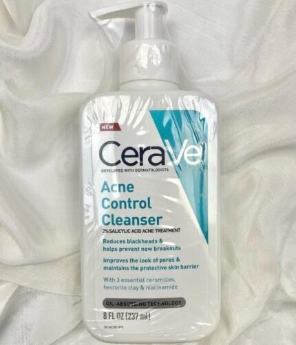 CeraVe Acne Control Cleanser that Reduce Black Head - 237Ml