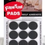Pack of 2/ 18 /8 Self-Adhesive Furniture Pads Rubber Floor Protector Non-Slip Furniture Pads, Sofa, Bed, Table, Cabinet, Dining Chairs Balance Pad