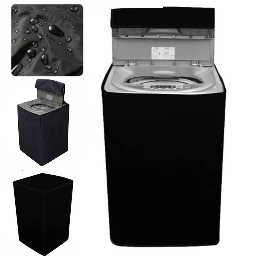 Single Washing Machine Cover - Parachute Type (High Quality) Waterproof (Random Color)