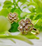 1 Piece Imported Elegant Moveable Floral Cluster Ring with Sparkling Zircon Detailing 🌟 | Luxurious Design Ring | Adjustable Ring | Ring For Girls & Women ✨