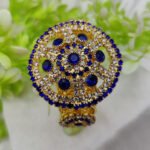 Imported Radiant Crystal Golden Wheel Bracelet – Adjustable Bracelet – Best Quality Artificial Bracelet For Girls & Women | Bracelet For Every Occasion