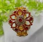 Imported Golden Lace Crystal Bracelet | Royal Ruby Elegance Bracelet | Royal Sapphire Glam Bracelet - Adjustable Bracelet – Best Quality Artificial Bracelet For Girls & Women